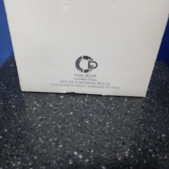 Casa Decor Premium Ceramic Set Of 6 Drawer Pulls Knobs White, Pink, Gold NIB - Picture 5 of 5